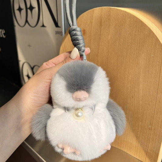 CWMM10405_CUTE PENGUIN PLUSH KEYCHAIN  BAG CHARM