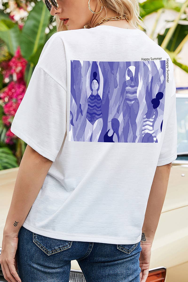 CWTTS1421_SUMMER CASUAL SIMPLE ROUND NECK T-SHIRT