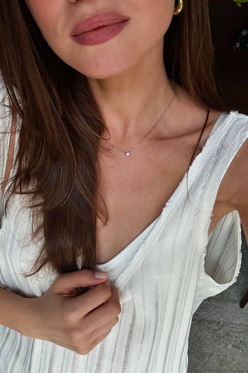 CWSPJ0234_KNITTED STRIPED VEST AND TROUSERS PAJAMA SET