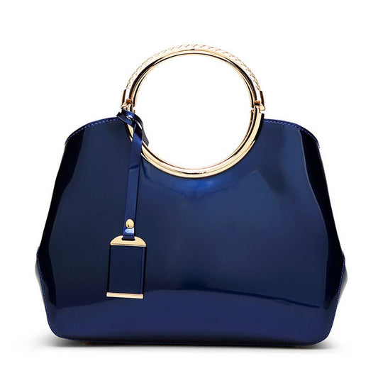 2024 PATENT LEATHER SHINY EVENING TOTE_CWAB2633