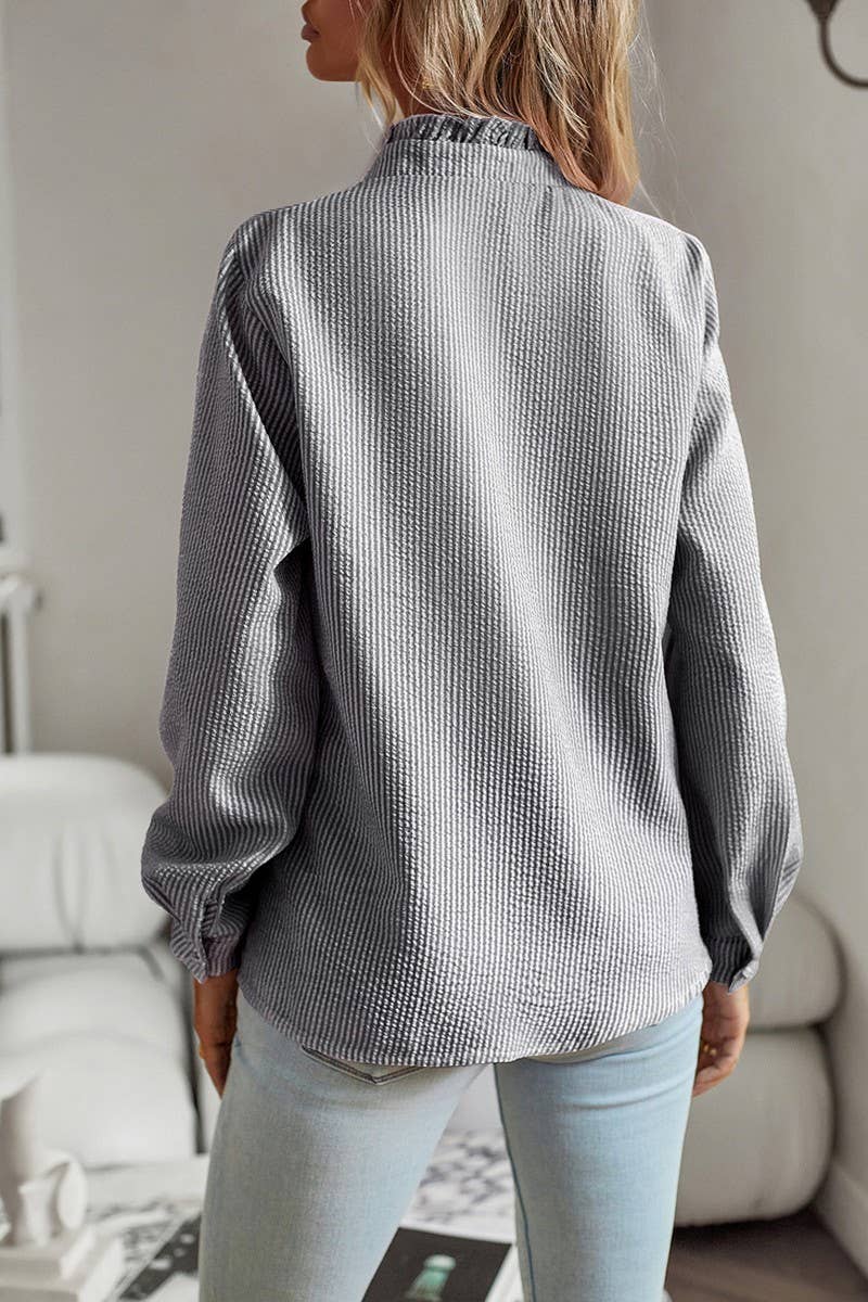 CWTBLL0789_STRIPED LONG SLEEVED BLOUSE