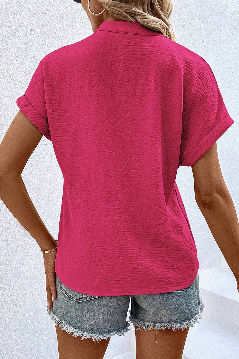 A stylish simple wrinkly thin breathable jumper