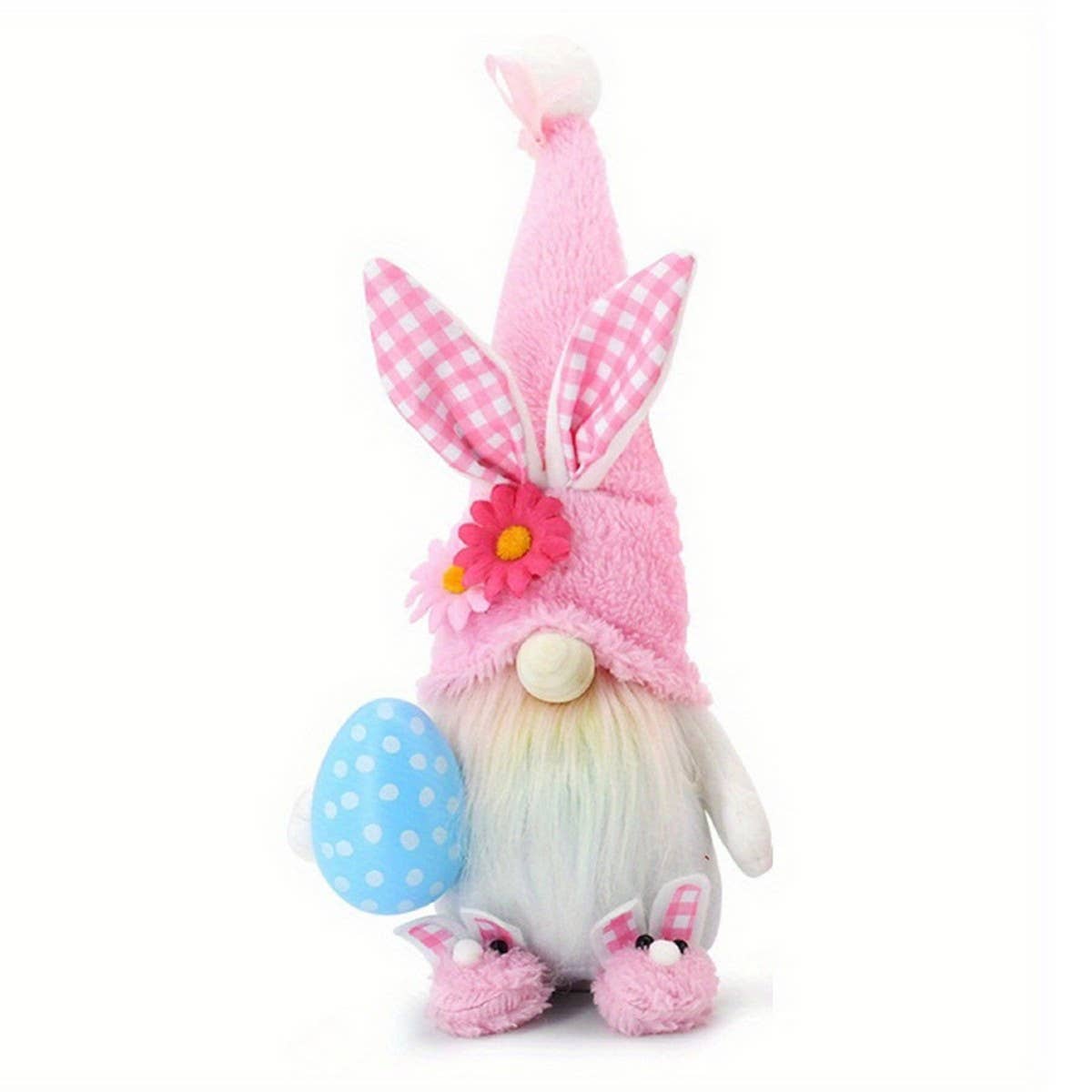 EASTER BUNNY PLUSH DOLL PINK DOLL ORNAMENTS