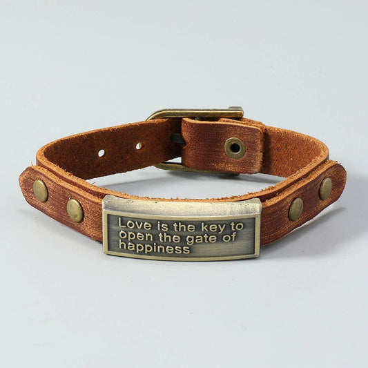 SIMPLE AND FASHIONABLE RETRO LEATHER BRACELET