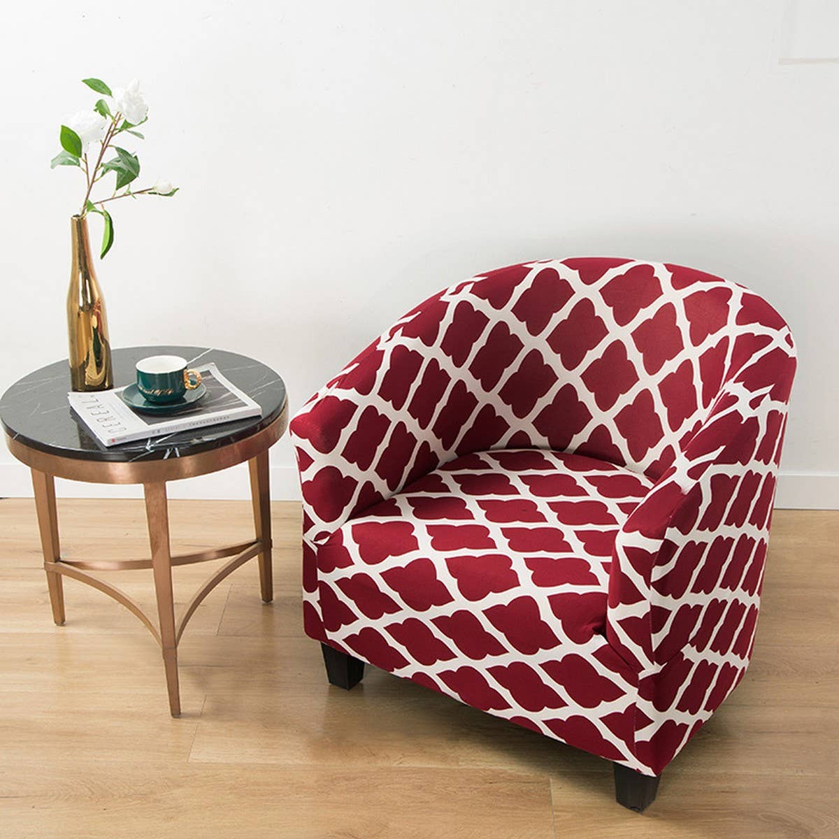 Single Sofa Chair Cover, Small Round Fit_CWMM8319
