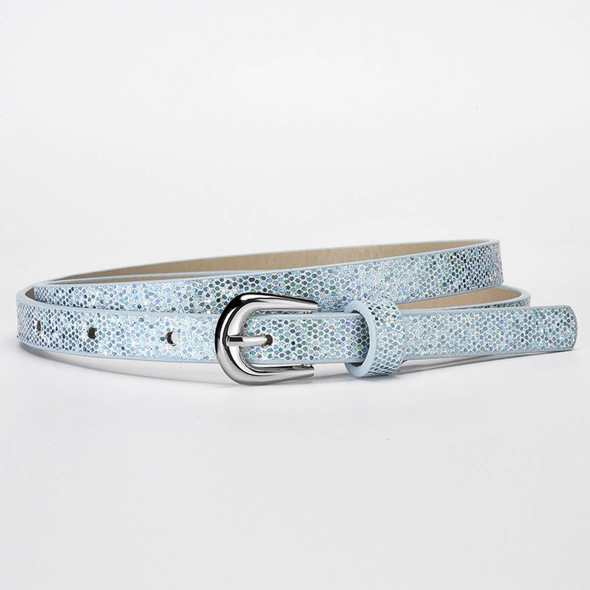 CWABE0880_VERSATILE PERSONALIZED SEQUINED PIN BUCKLE BELT