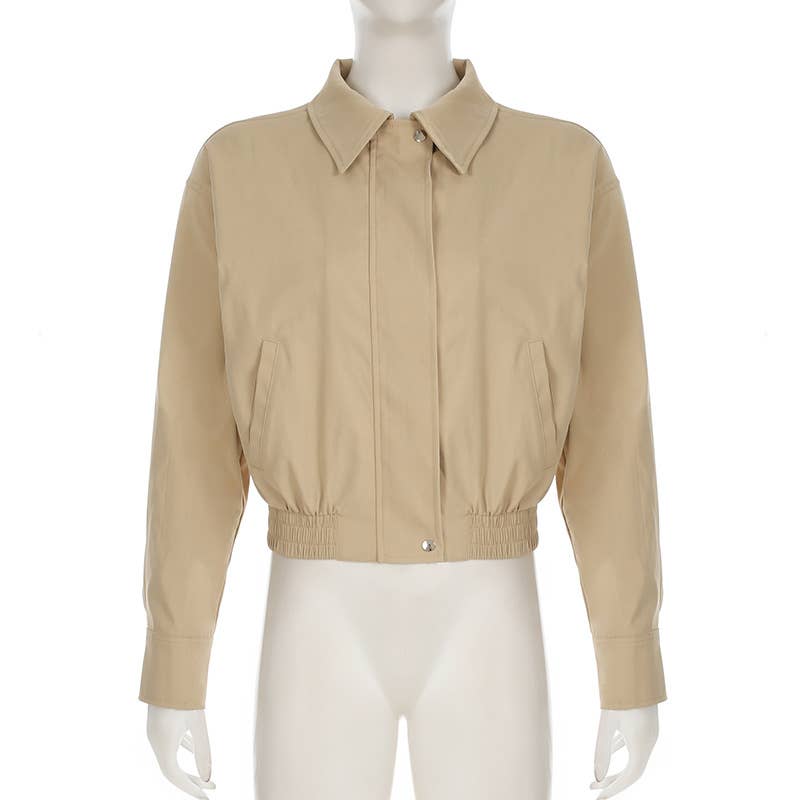 CARGO STYLE LAPEL LOOSE CASUAL HANDSOME JACKET