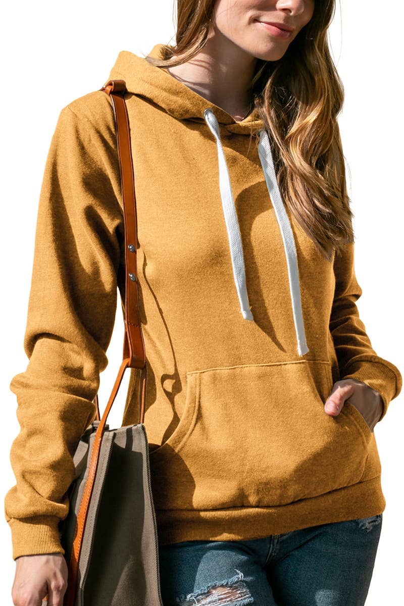 AWOHOL193_Basic Lightweight Pullover Hoodie