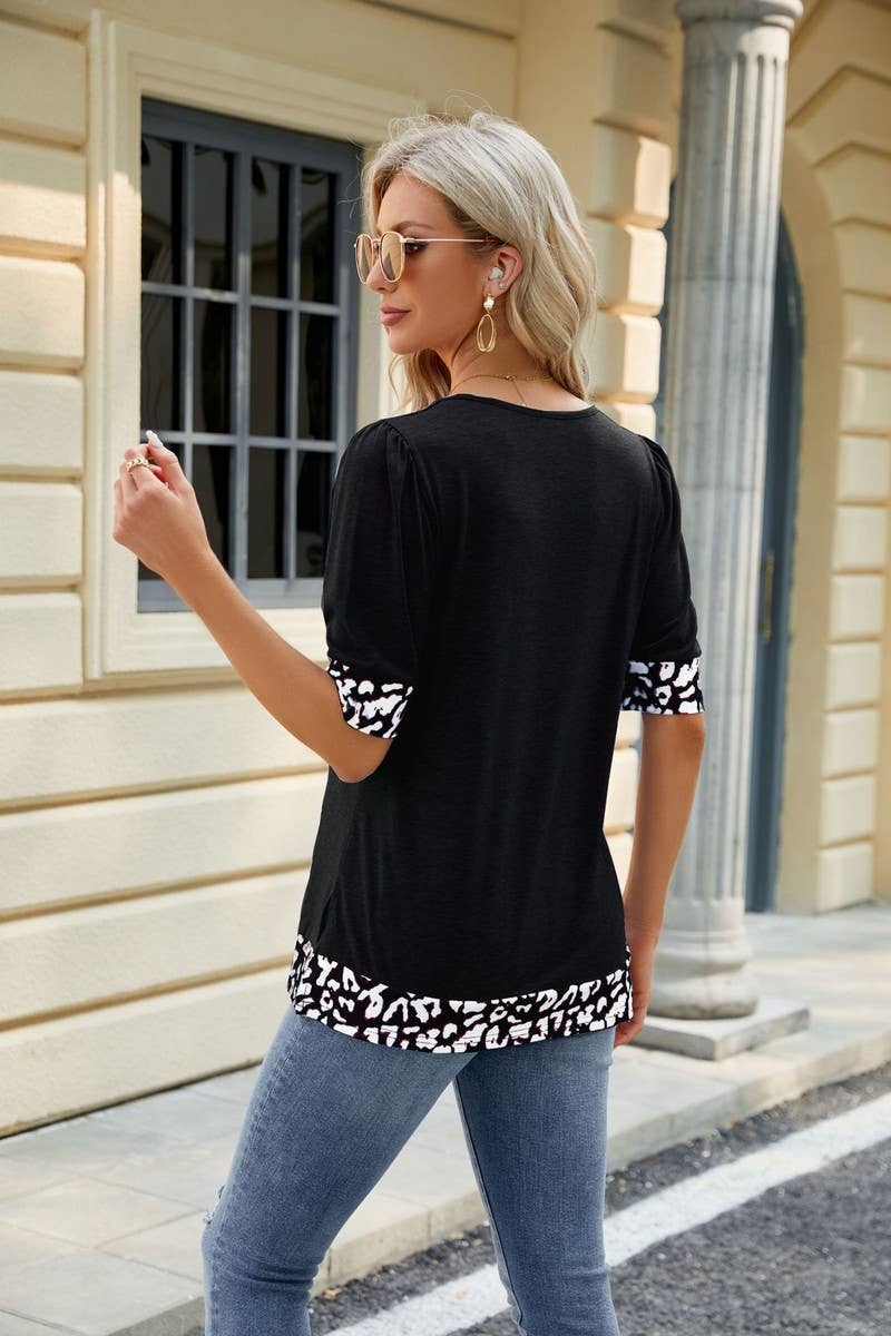 CWTTS0762_Sweetheart Neck Shirt Sleeve Top