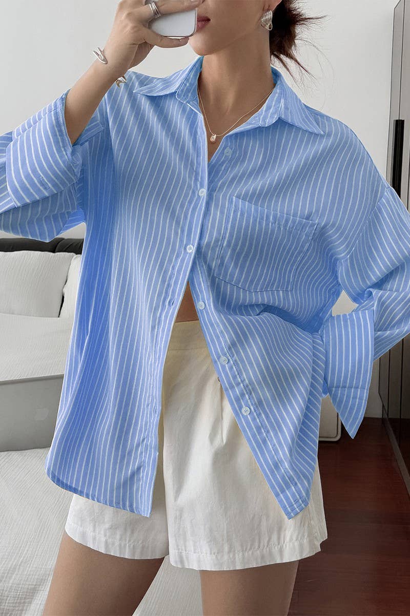 CWTSTL01003_CASUAL VACATION STRIPED LONG SLEEVE SHIRT