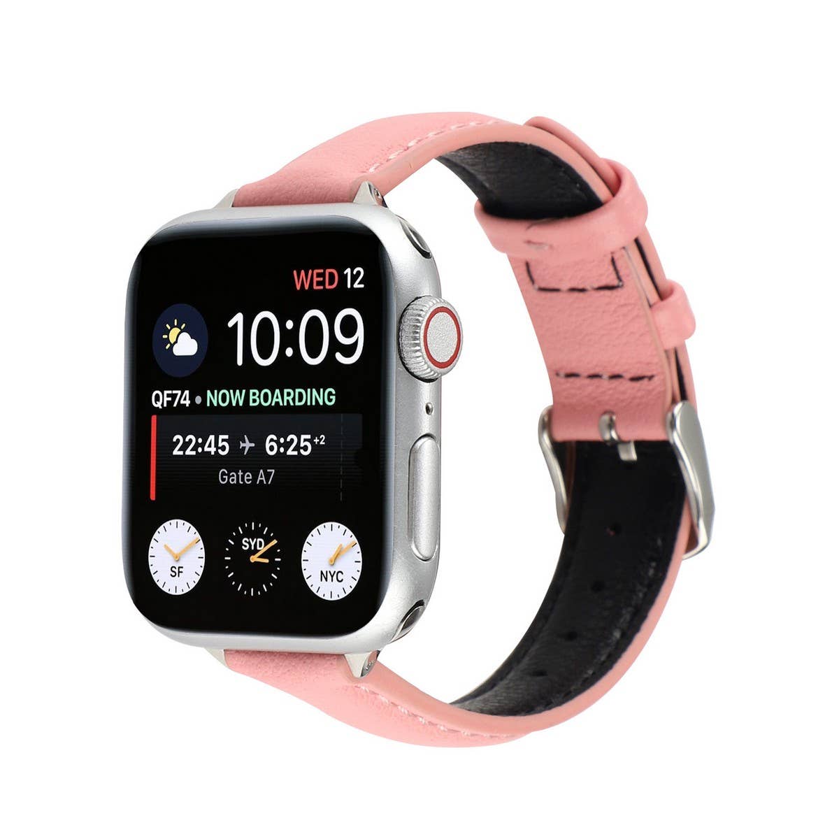 IWATCH9-1SE WOMEN'S APPLE WATCH8 SLIM LEATHER STRAP