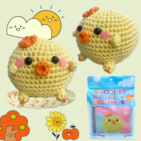 HANDMADE CHICKEN DOLL CROCHET MATERIAL KIT