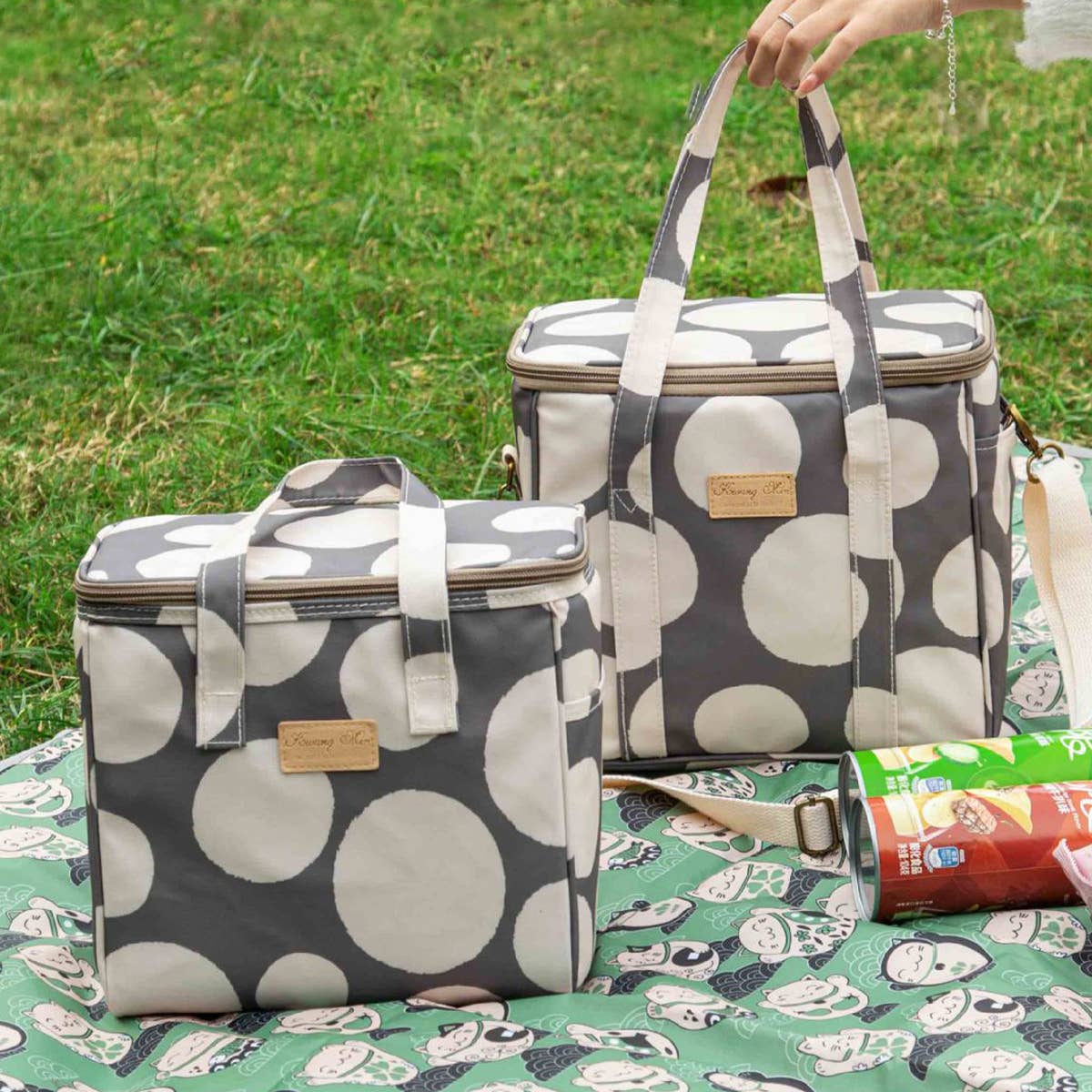 OUTDOOR MULTIFUNCTIONAL INSULATED HANDBAG BENTO BAG_CWAB1724