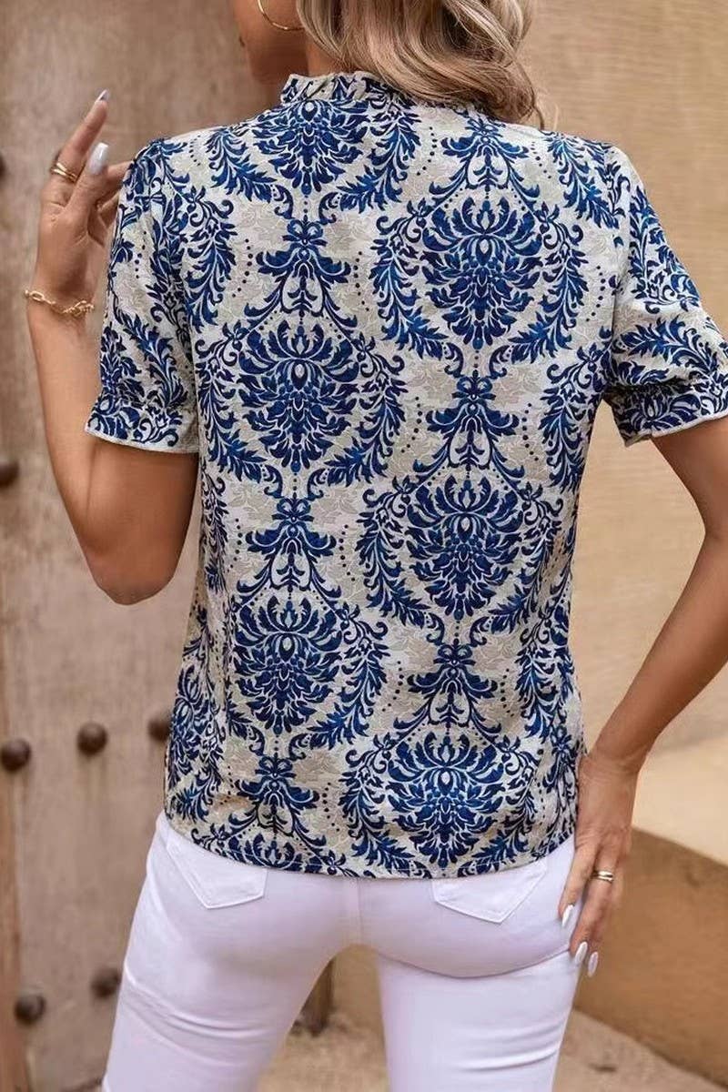 CWTTS1438_SUMMER NEW TEMPERAMENT SHORT-SLEEVED T-SHIRT