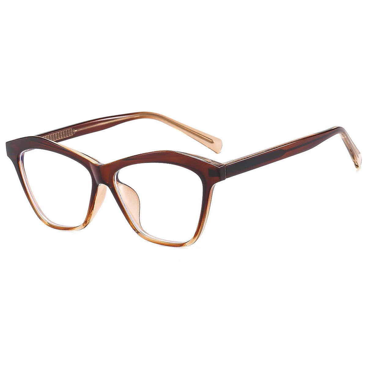 Fashion Colorblock Clip-On Temple Sunglasses Women_CWASG1171