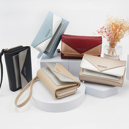 WOMEN EXQUISITE AND SIMPLE CONTRAST WALLET_CWAB1252