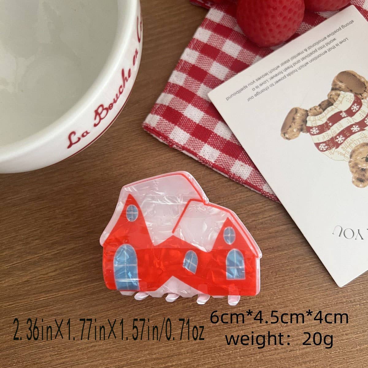 CWAHA07713_CHRISTMAS ACRYLIC CLAW HAIR CLIP FOR WOMEN