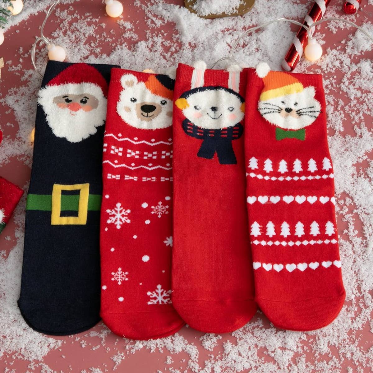 CHRISTMAS SOCKS ELK OLD MAN SOCKS