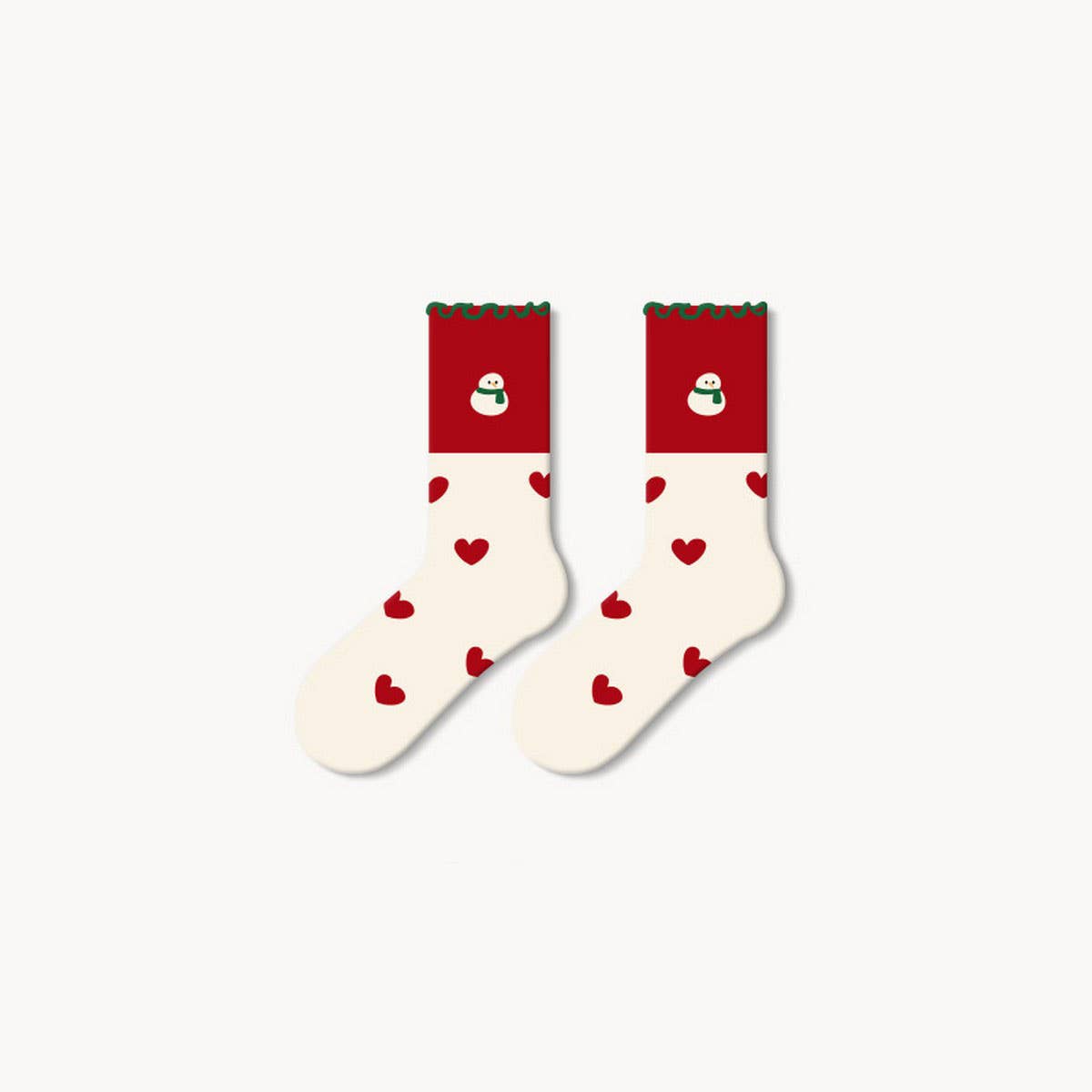CWMS1889_CUTE CARTOON COUPLE CHRISTMAS SOCKS
