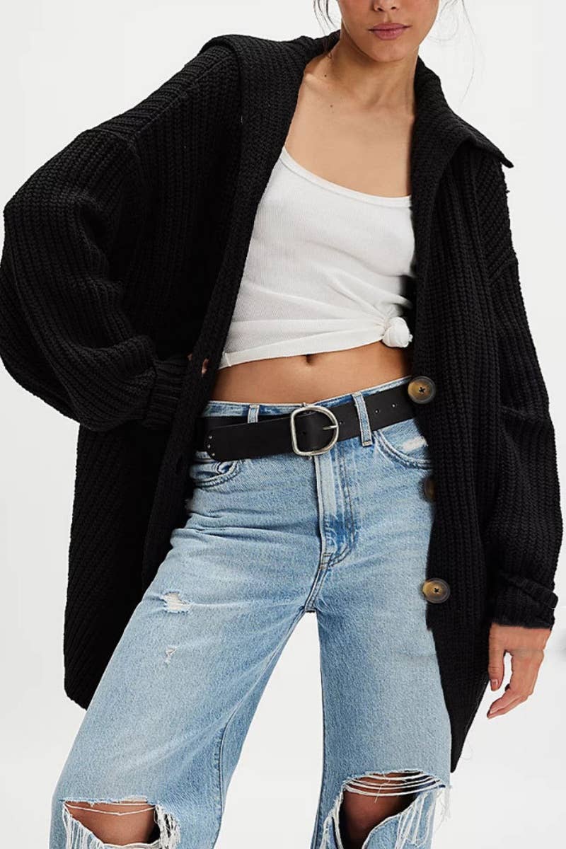 CWOCAL2203_FASHION BAGGY LAPEL LONG SLEEVE SWEATER CARDIGAN