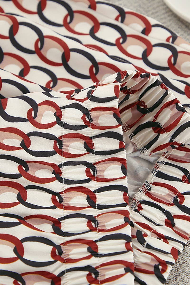 CWSPJ0399_SATIN PRINT CARDIGAN PANTS PAJAMAS TWO-PIECE SET