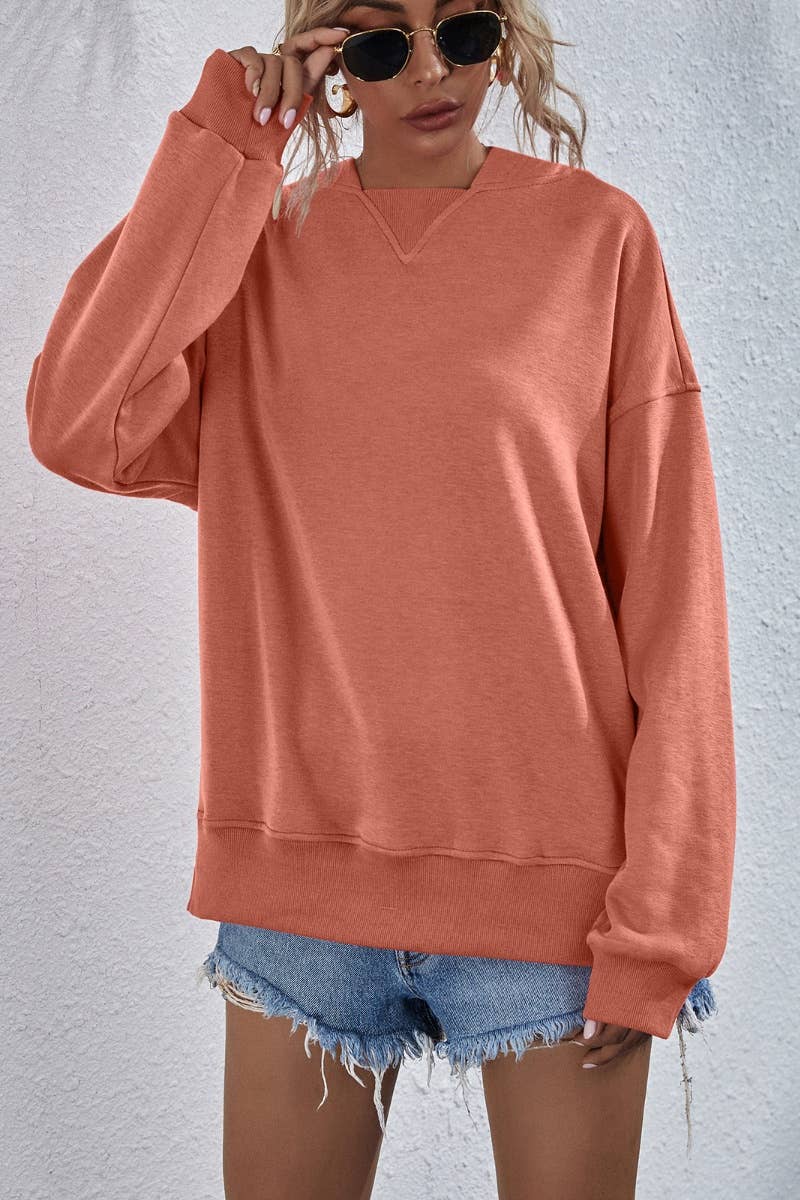 CWTBLL2619_WINTER CASUAL FLEECE LONG-SLEEVED HOODIE