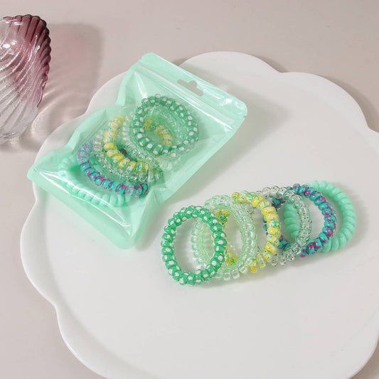 WOMEN HIGH ELASTIC COLOR SET OF 6 HAIR TIE_CWAHA0496