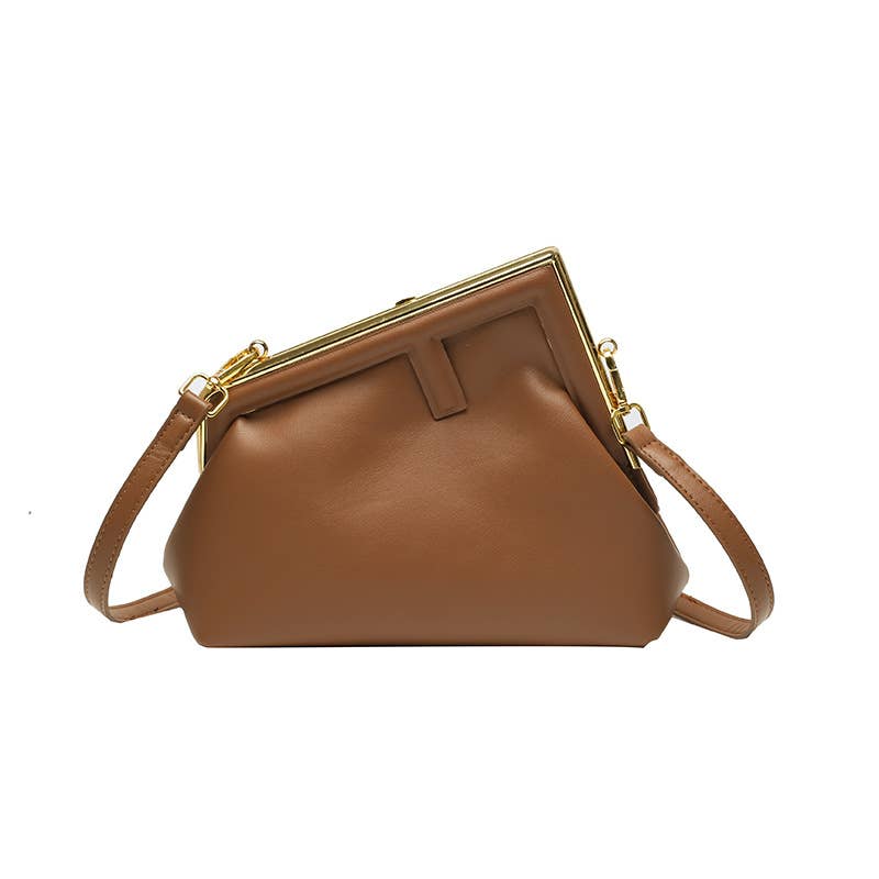 Fashionable irregular crossbody triangular bag