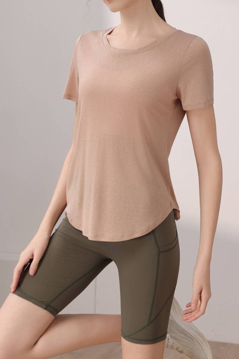 CWTTSL0371_NEW TENCEL SNOWFLAKE BACK SPORTS TOP