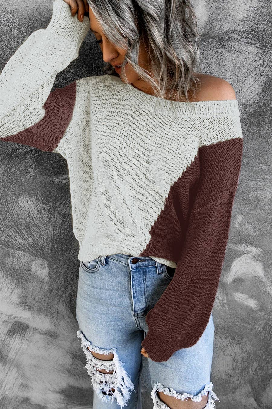 CASUAL CREW NECK PULLOVER SWEATER