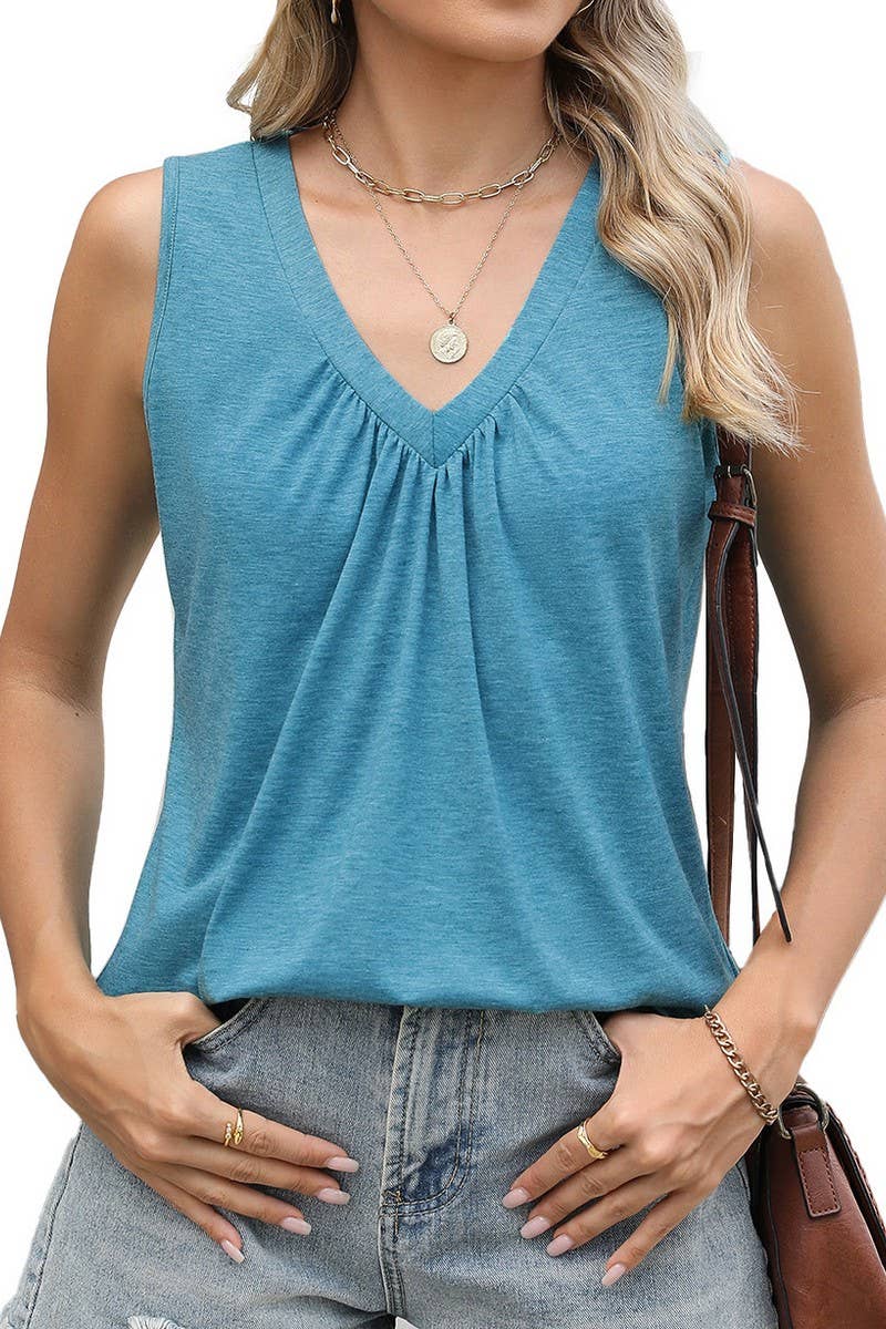 CWTTSL0308_NEW SLEEVELESS CASUAL TOPS FOR SPRING AND SUMMER