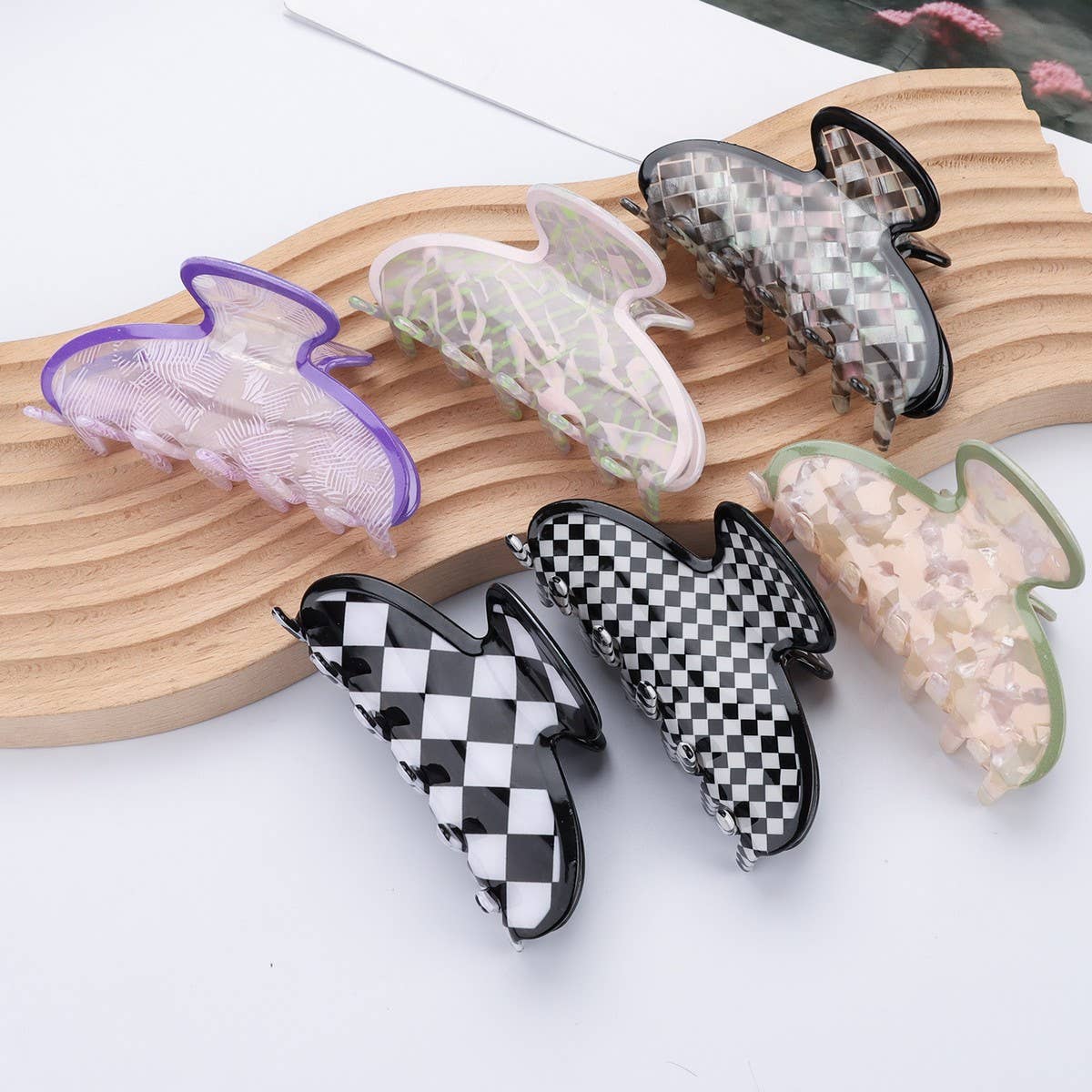 CWAHA1394_FASHION SWEET LARGE  HAIR CLAW CLIP