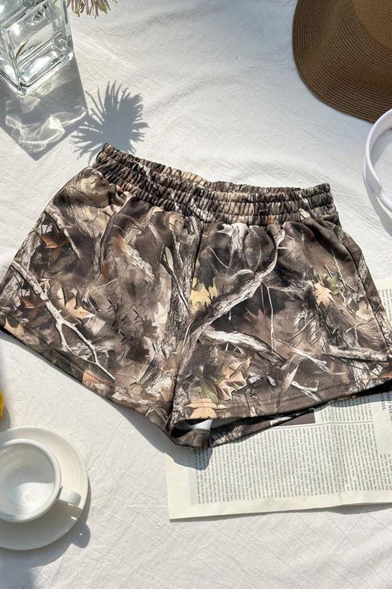 CWBSP0580_SUMMER NEW ELASTIC MILK SILK HOT PANTS A-LINE PANT