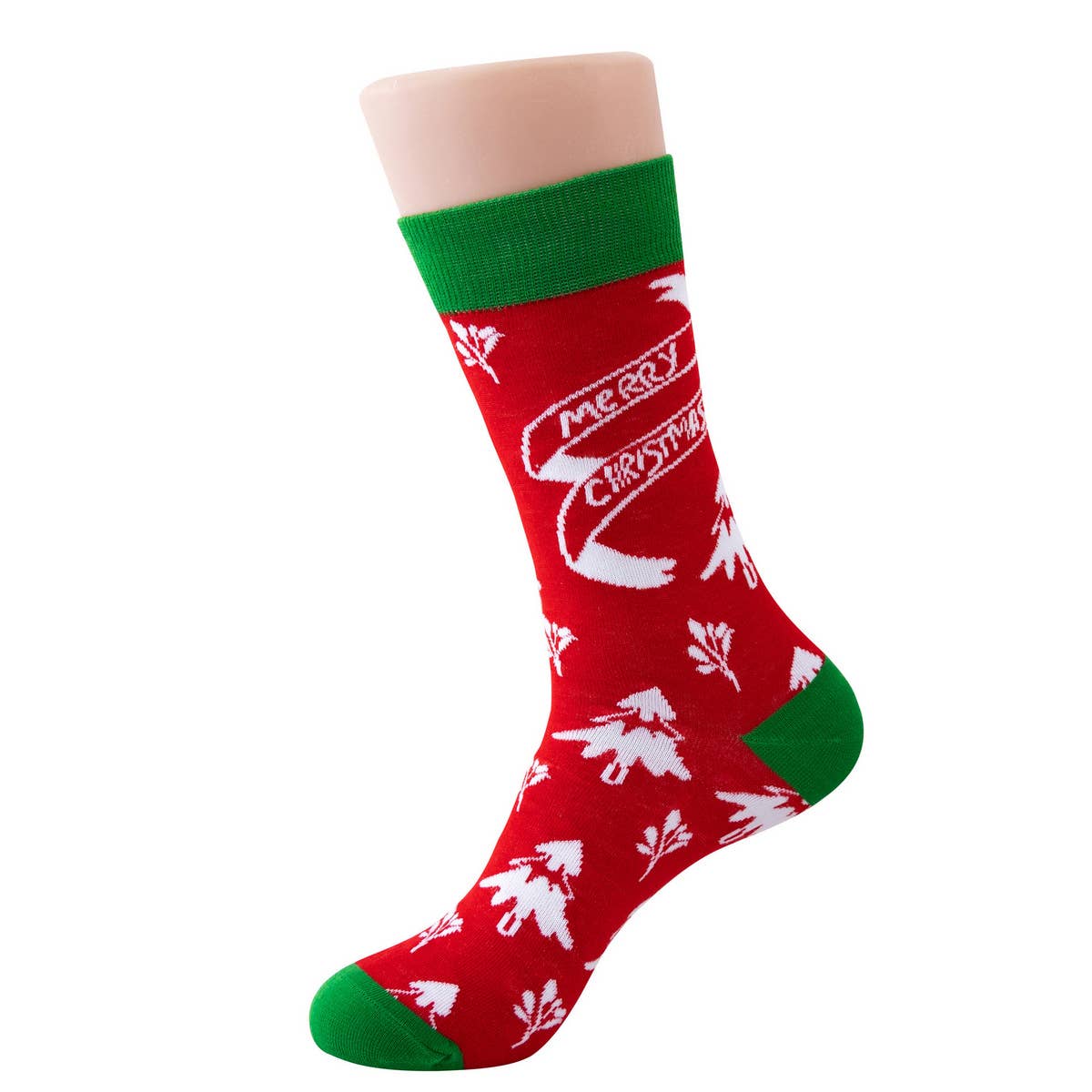 CHRISTMAS SNOWFLAKE GREEN CHRISTMAS SOCKS