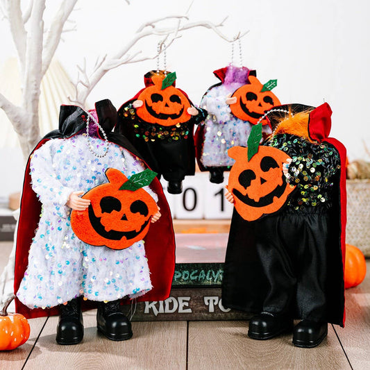 CWMM10262_HALLOWEEN HEADLESS DEMON VAMPIRE PUMPKIN DECOR