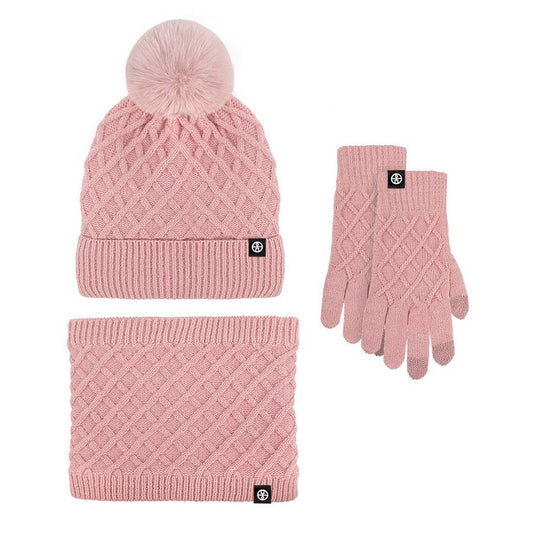 OUTDOOR WARM WOOL BALL KNITTED THREE-PIECE SUIT_CWMM2797