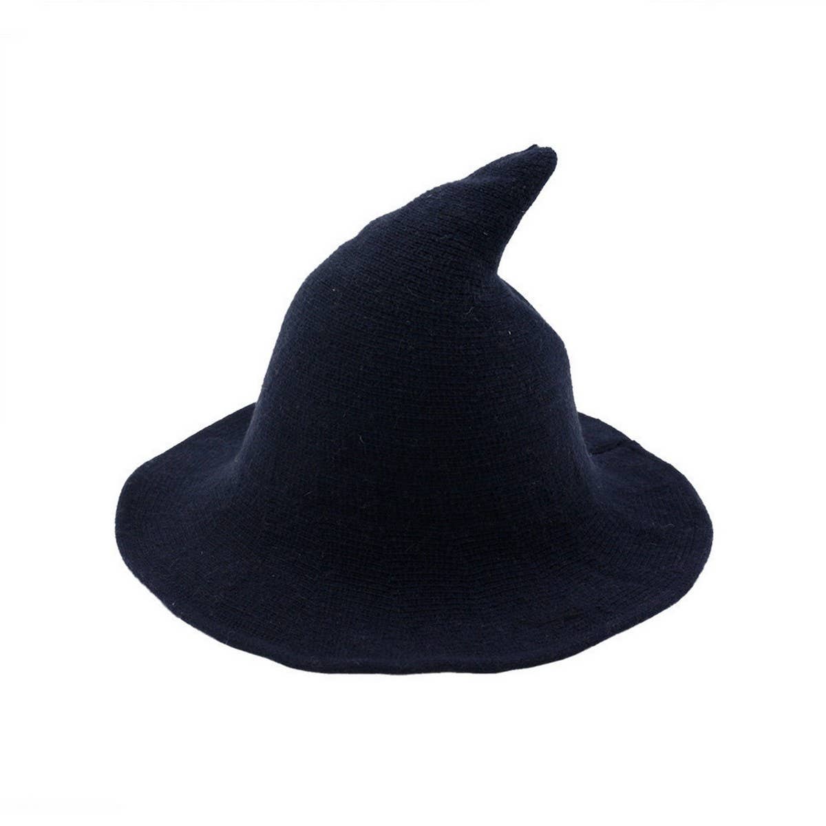 CWAH1677_Halloween Personality Knitted Hip Hop Witch Hat