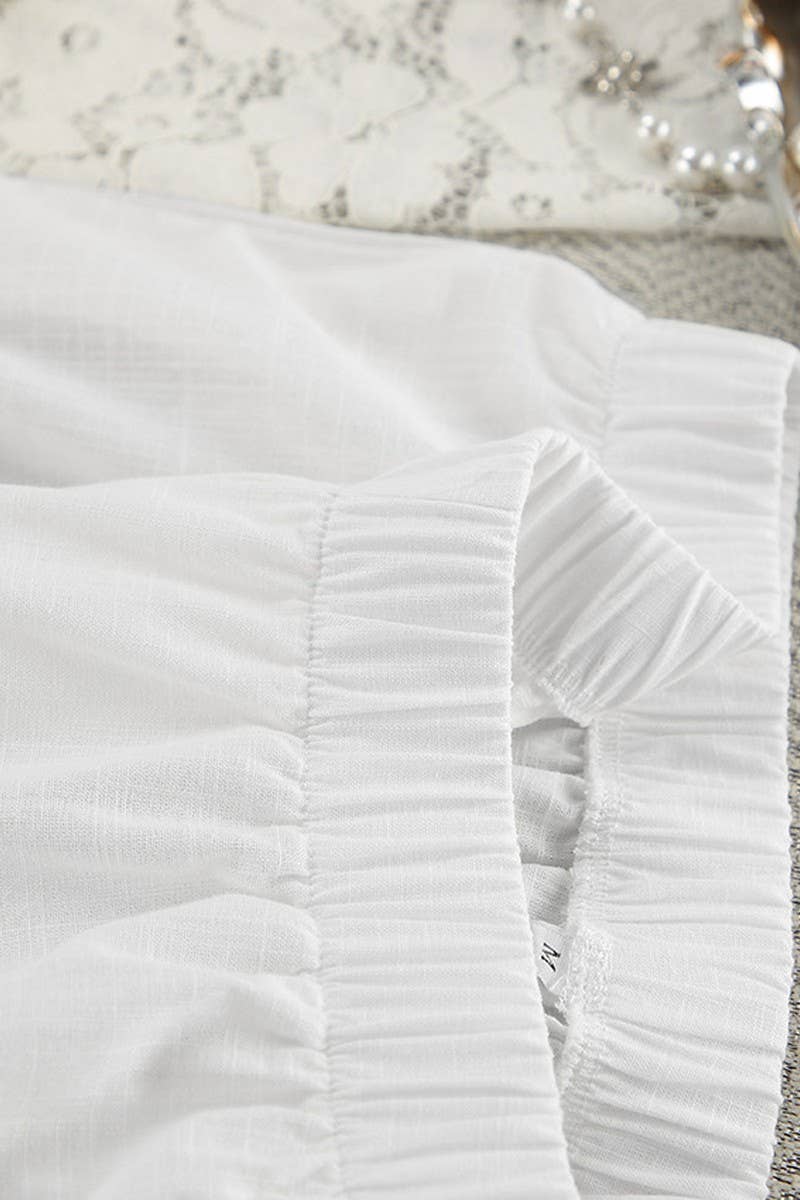 CWSPJ0326_COTTON AND LINEN LONG SLEEVE PANTS PAJAMA SET