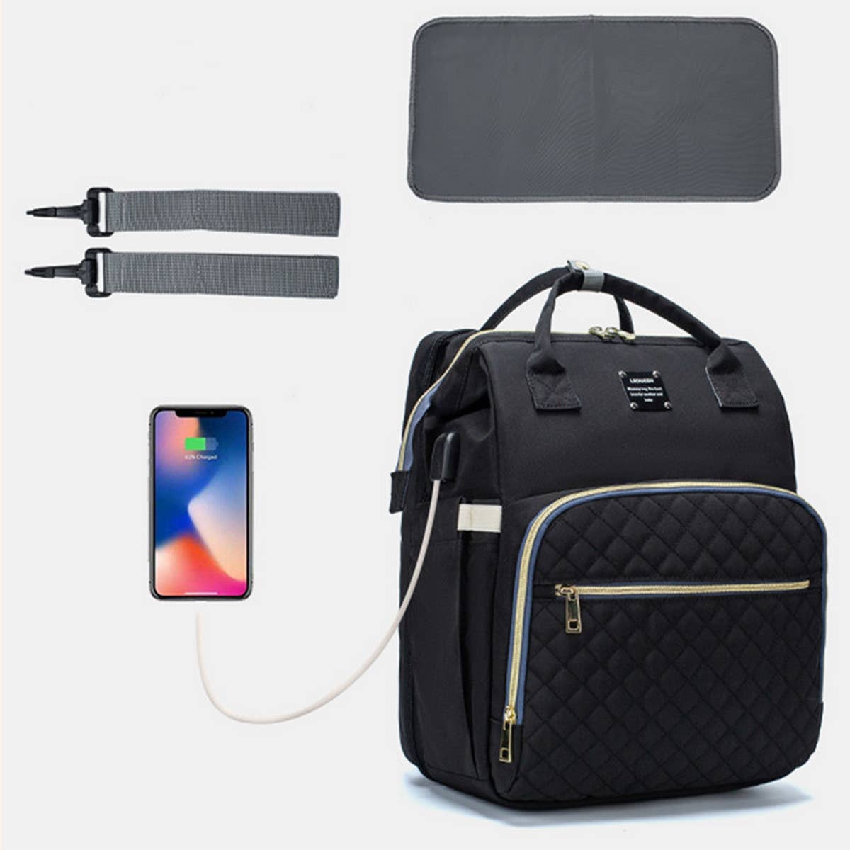 PORTABLE BACKPACK MOTHER AND BABY BAG_CWAB2233