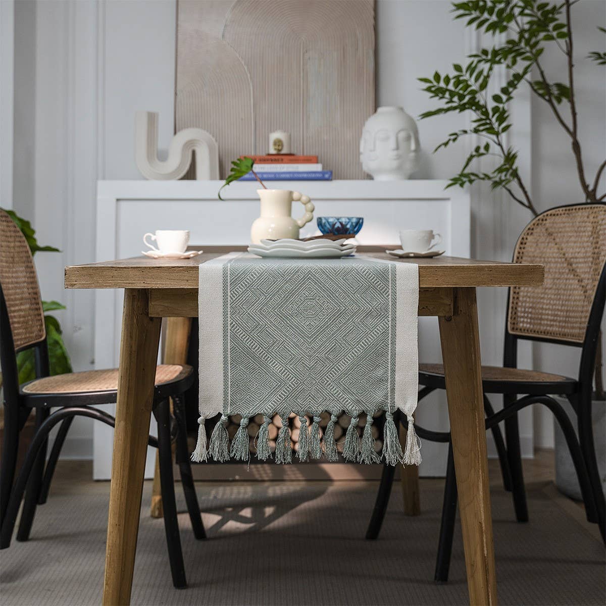 NORDIC GEOMETRIC TASSEL FASHION TABLECLOTH_CWMM1001
