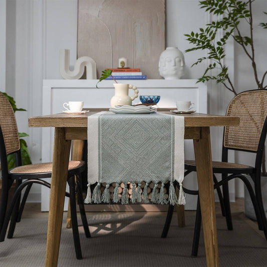 NORDIC GEOMETRIC TASSEL FASHION TABLECLOTH_CWMM1001