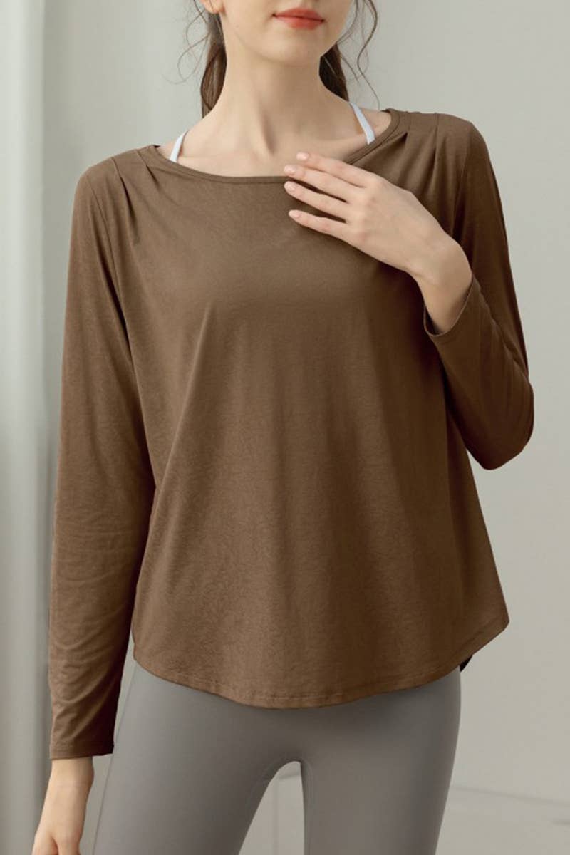 CWTBLL3757_LOOSE FITNESS HIGH-END BEAUTIFUL BACK YOGA CLOTHE