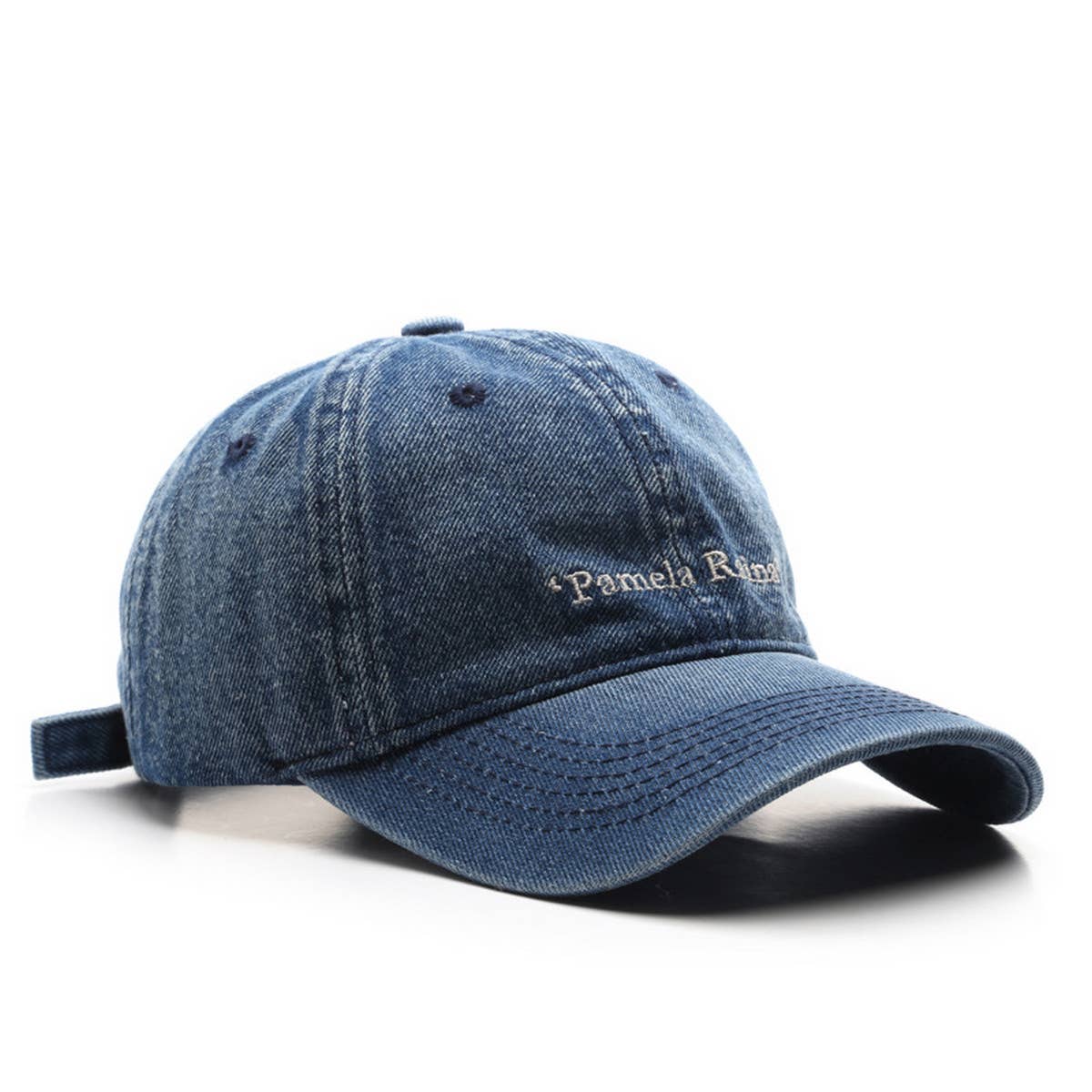 CWAH3209_DISTRESSED DENIM FASHION CASUAL BASEBALL CAP