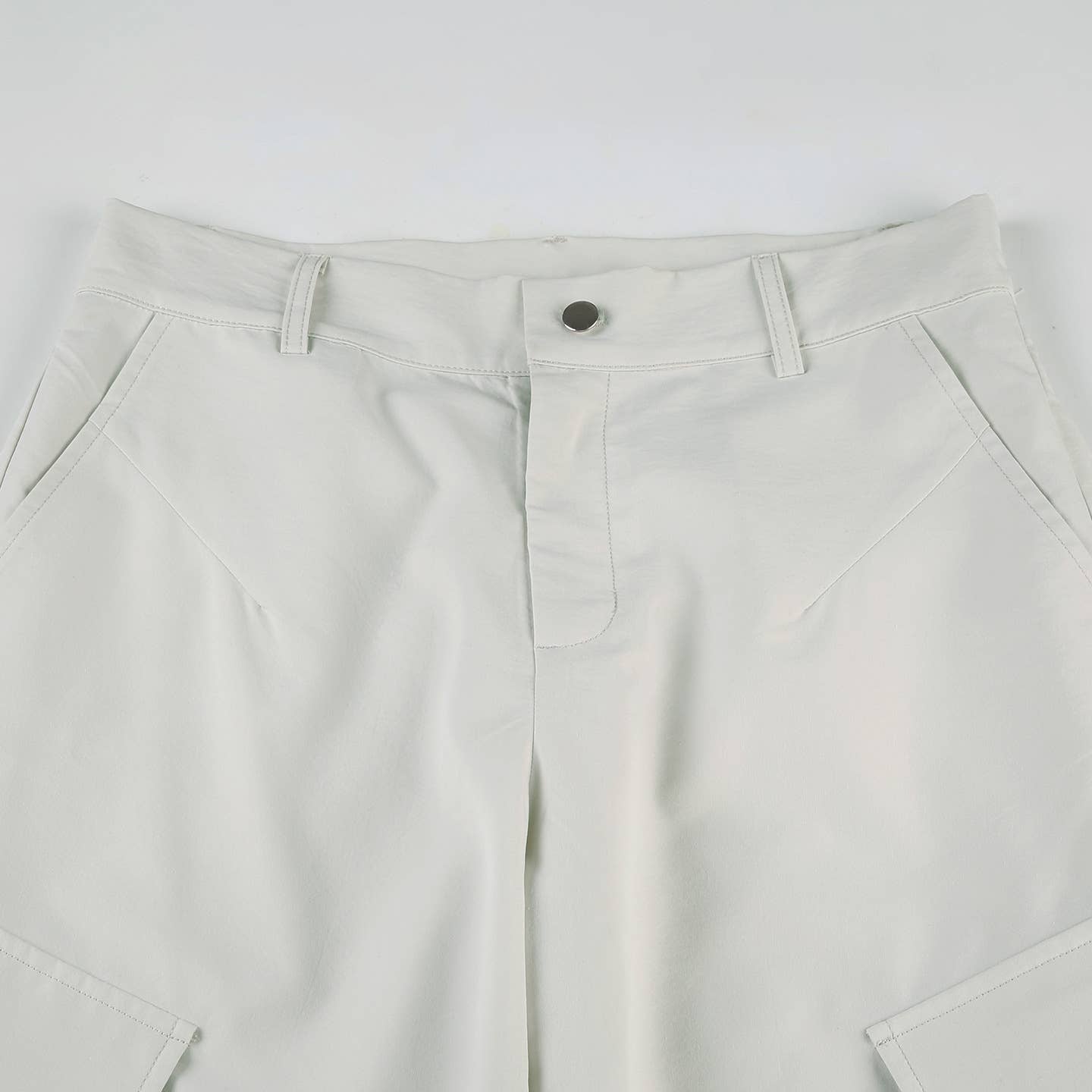 Detachable two-wear straight-leg pants