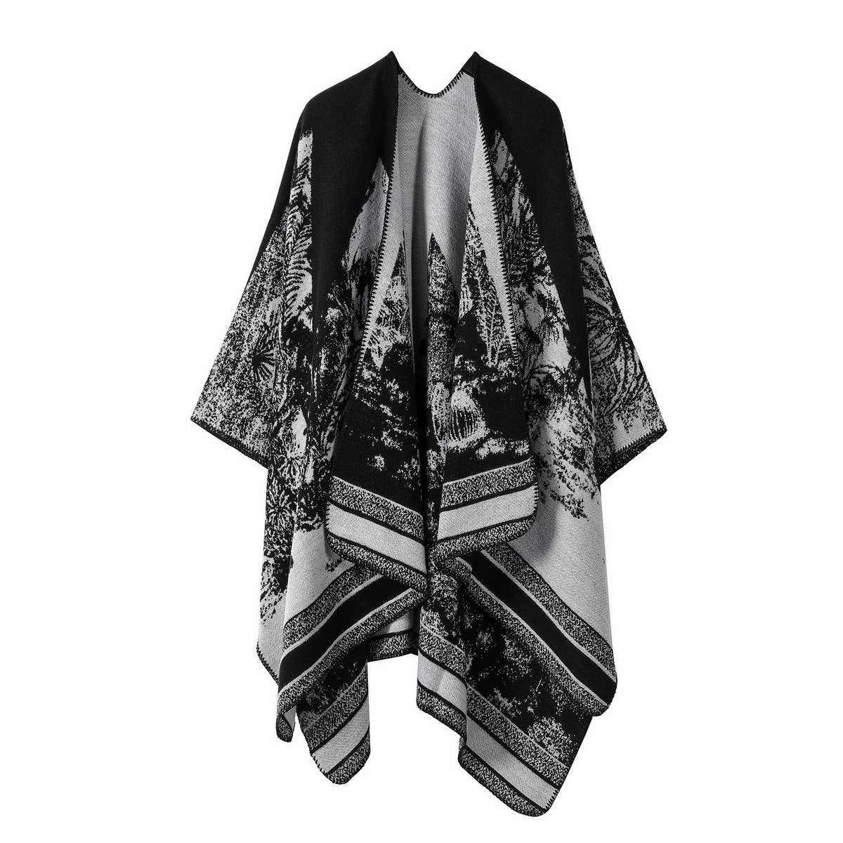 FAUX CASHMERE SHAWL WARM CAPE OUTER SCARF
