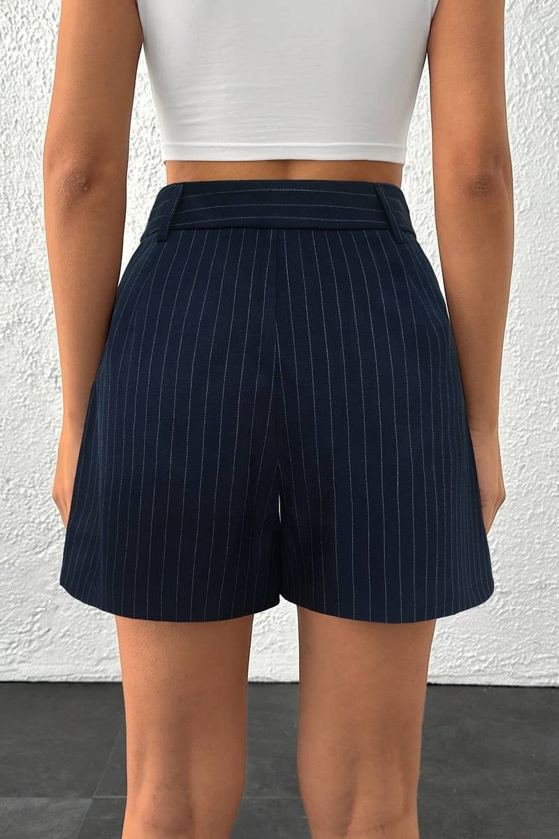 CWBSP0602_STRIPED DOUBLE-POCKET WOVEN SHORTS