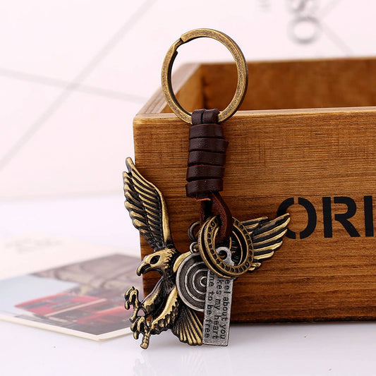PERSONALIZED TRENDY EAGLE PENDANT CAR KEYCHAIN_CWMM4721