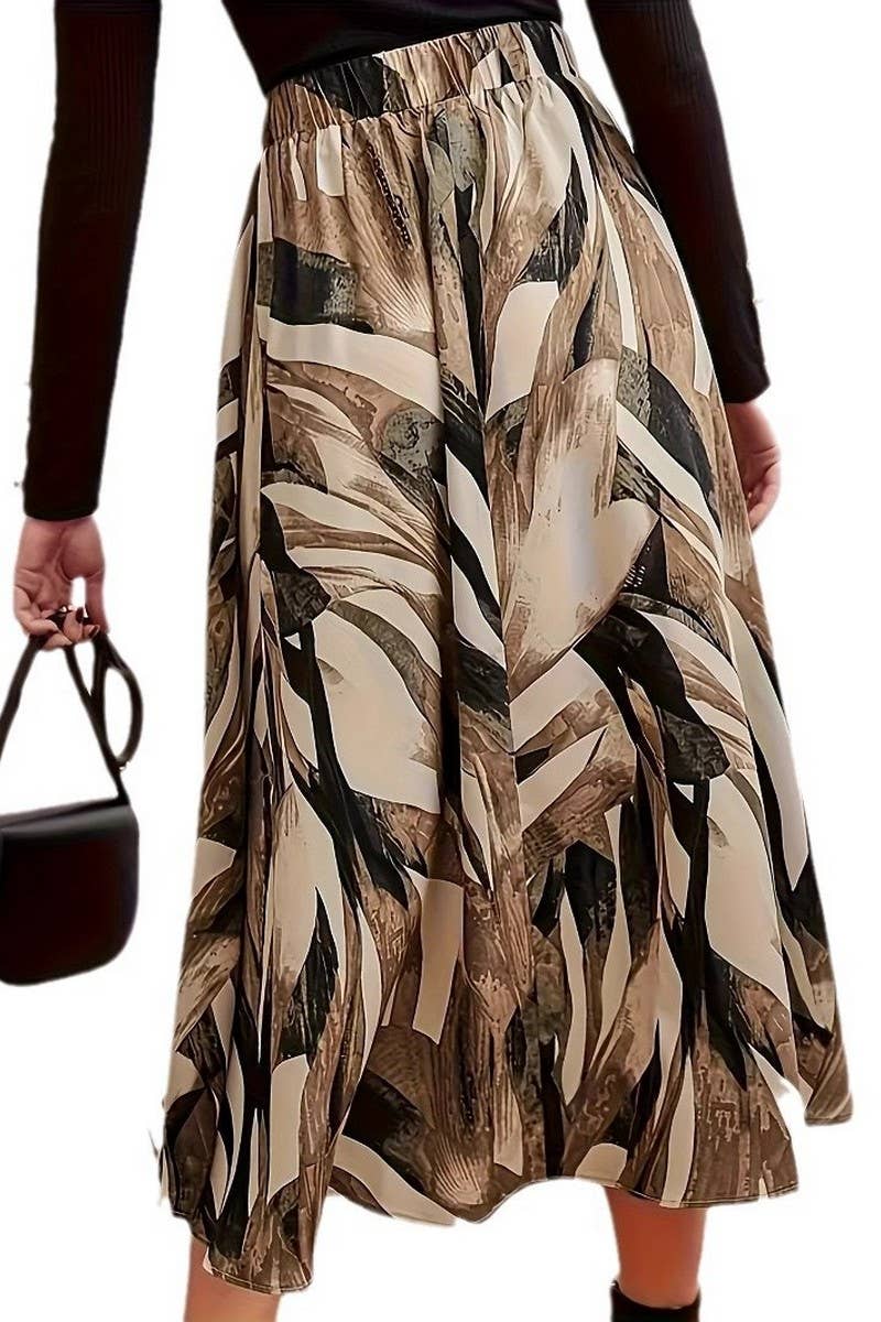 CWBLS0529_NICHE TEMPERAMENT COMMUTING TIE-DYE SKIRT