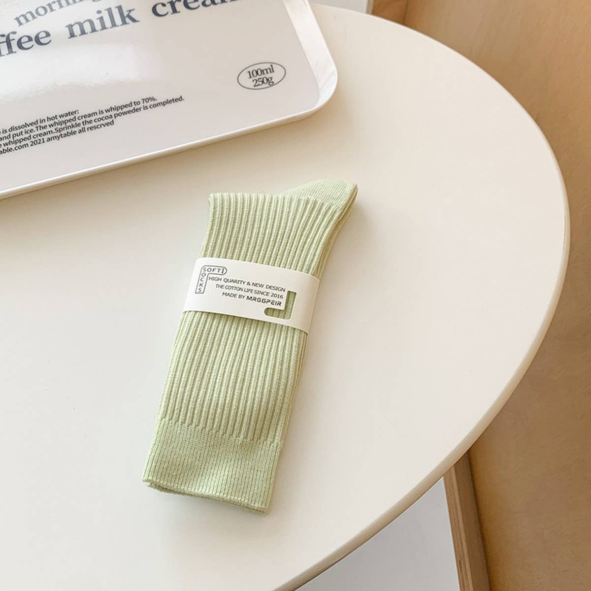 CWMS2495_SPRING AND SUMMER MACARON COLOR SOCKS