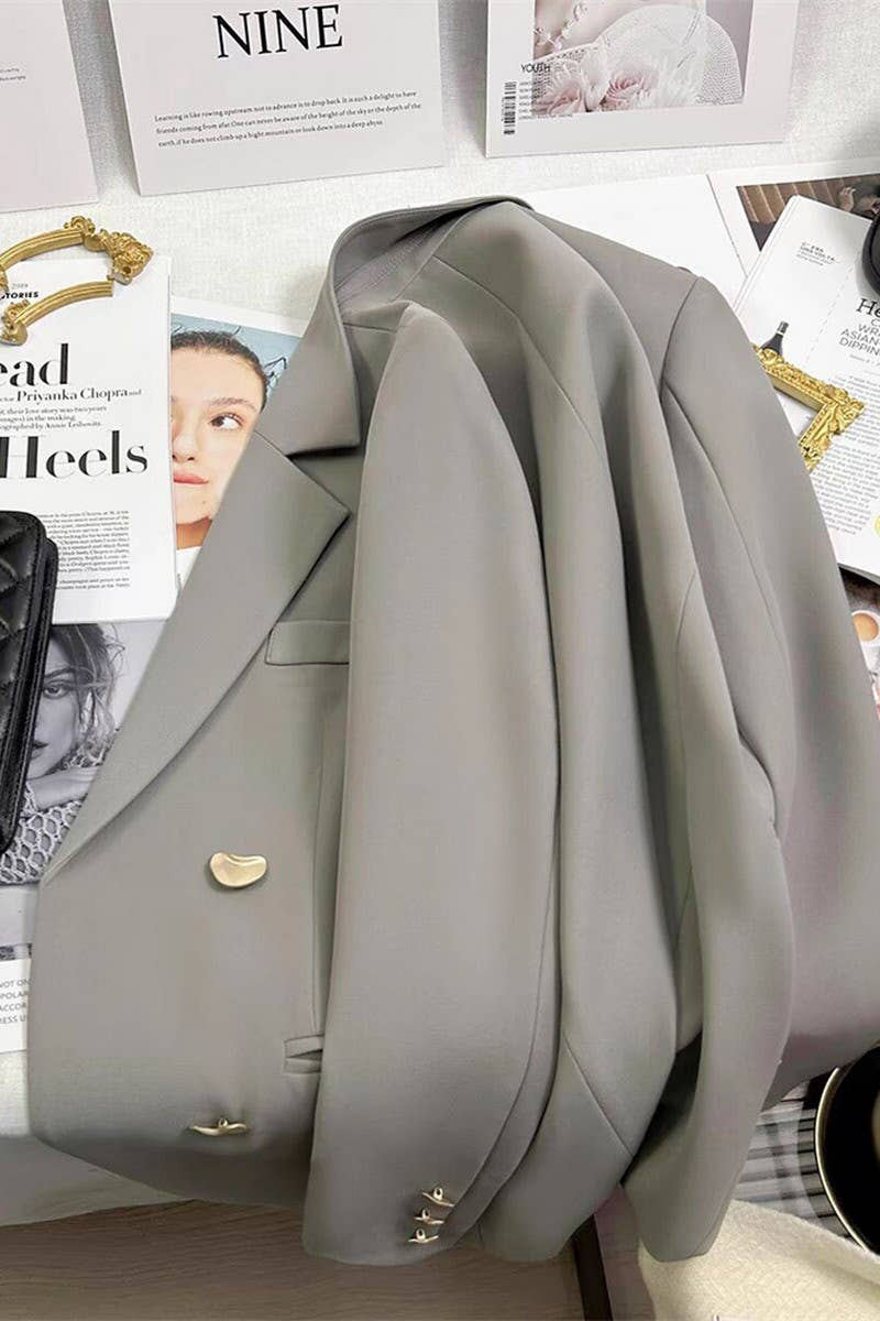 CWOBL0138_SOLID COLOR METAL BUTTON LAPEL COMMUTER SUIT